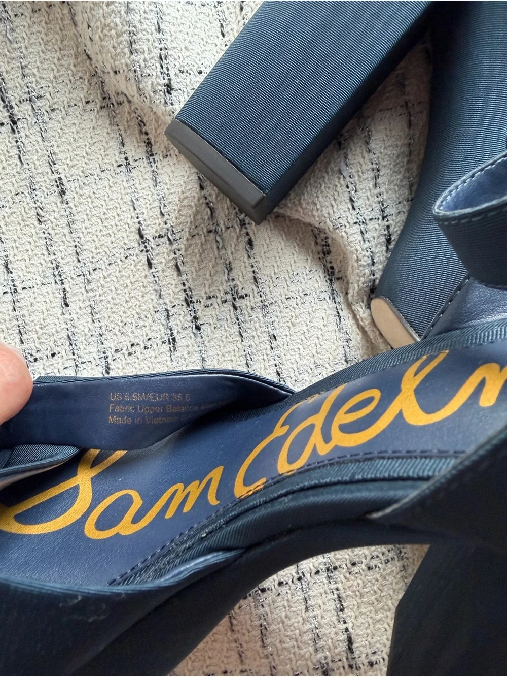 Sam Edelman Savannah Platform Sandals – Navy Blue – Women’s Size 6.5